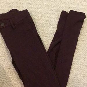 Maroon jeggings